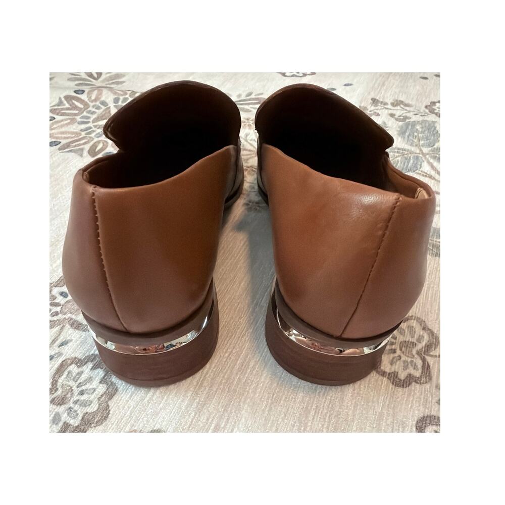 Franco Sarto Women’s Newbocca Loafer Cognac Leather Size 7.5 M - Picture 5 of 8
